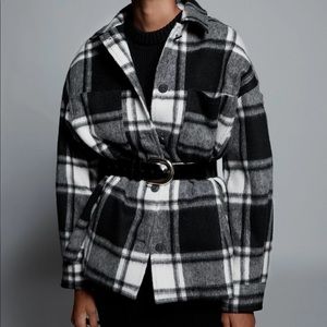 Zara plaid shacket